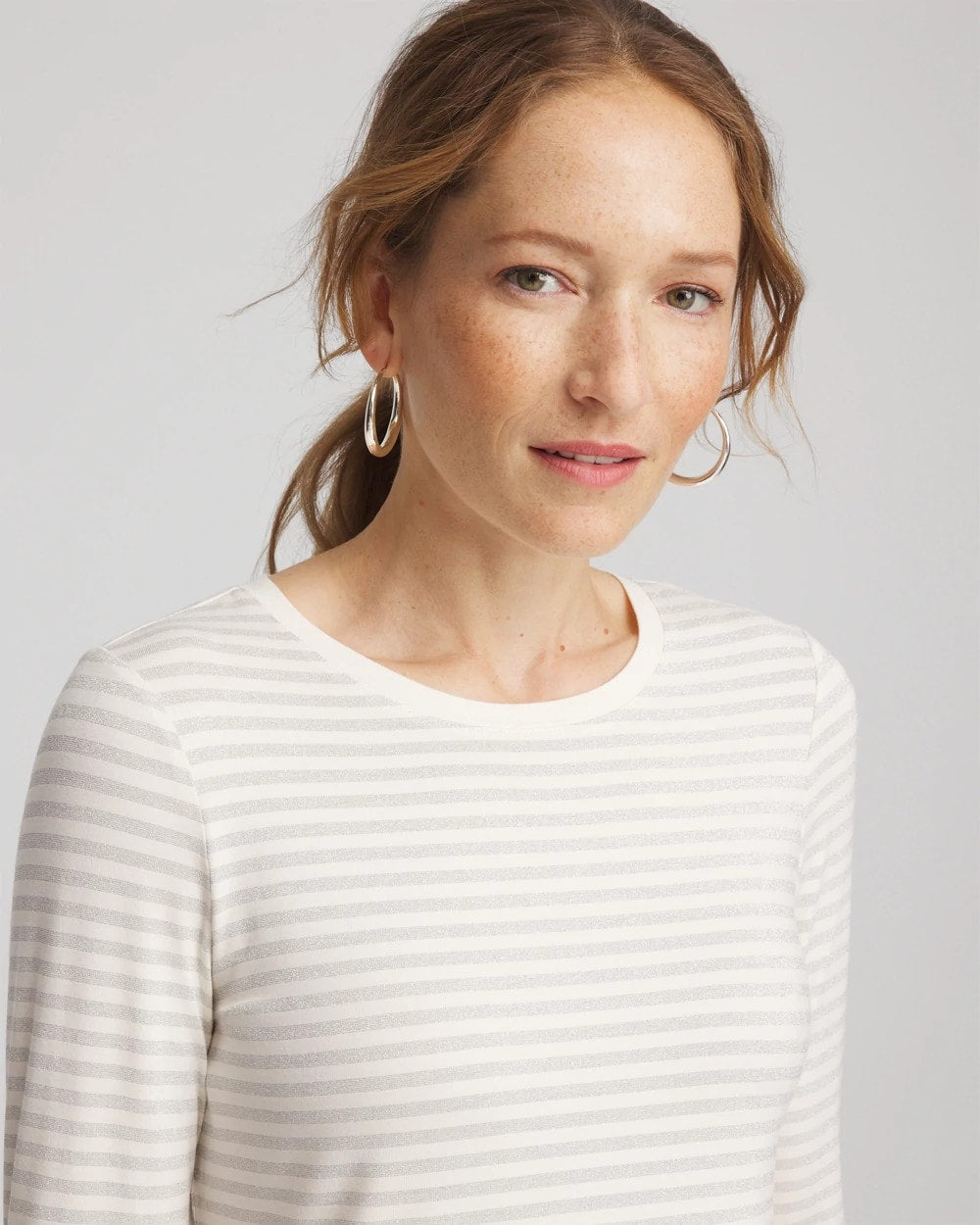 Chico's Metallic Layering Tee