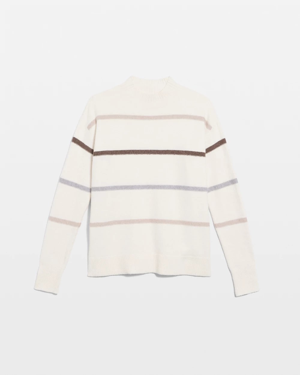 Chico's Sequined Stripe Pullover Sweater