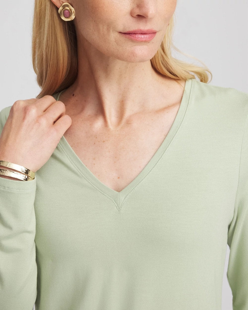 Chico's Touch of Cool™ V-Neck Layering Tee