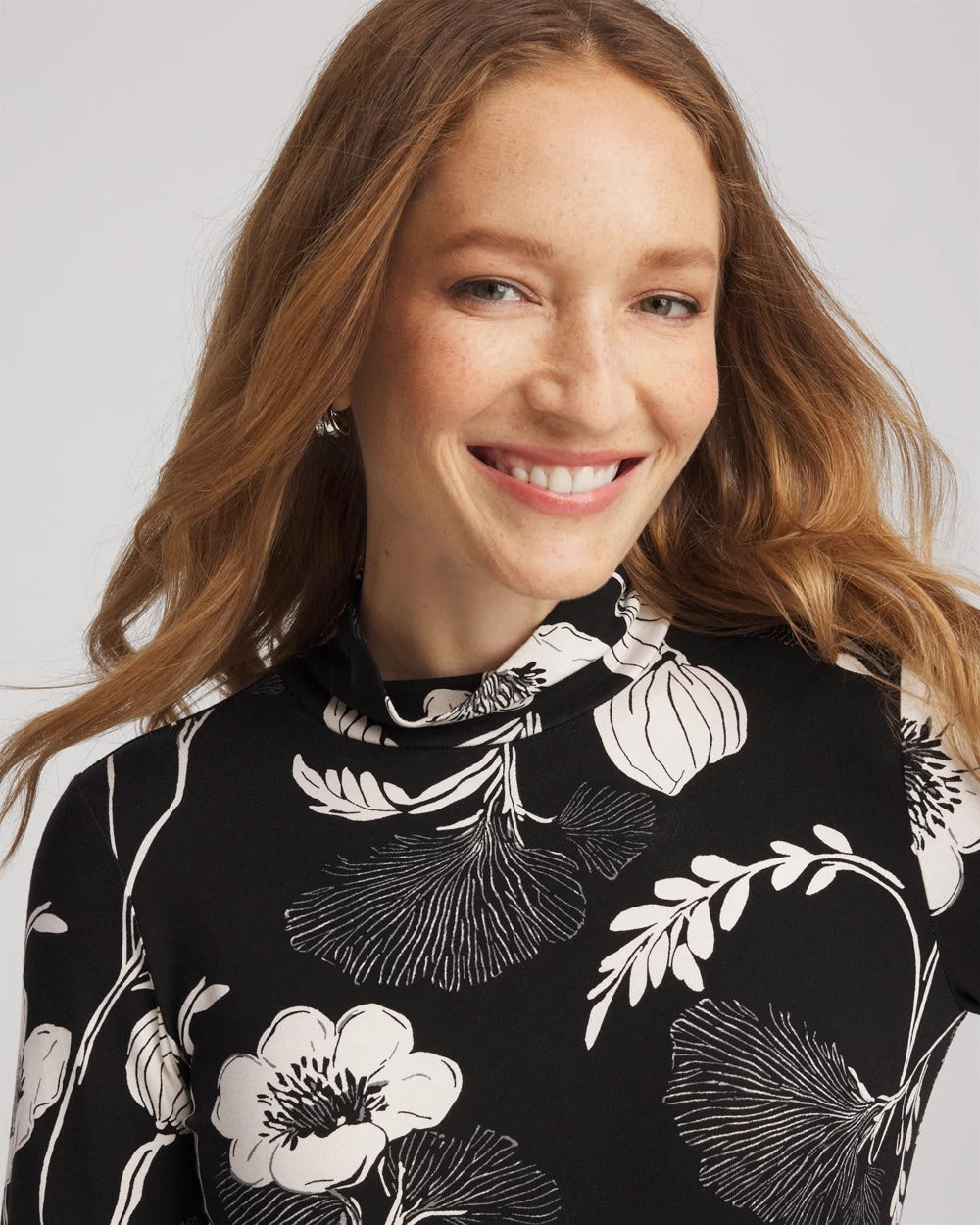 Chico's Touch of Cool™ Mockneck Layering Tee