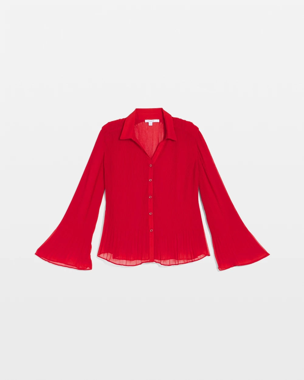 Chico's Pleated Georgette Blouse