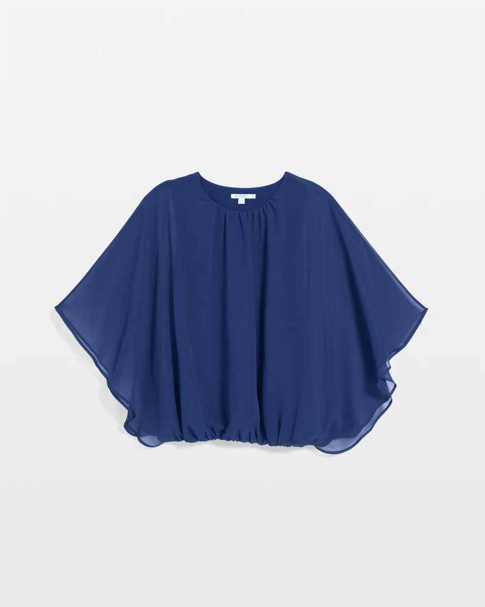Chico's Travelers™ Collection Bubble Hem Chiffon Blouse
