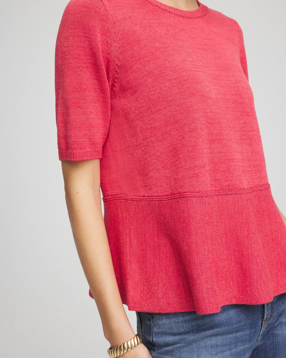 Chico's Pullover Peplum Sweater