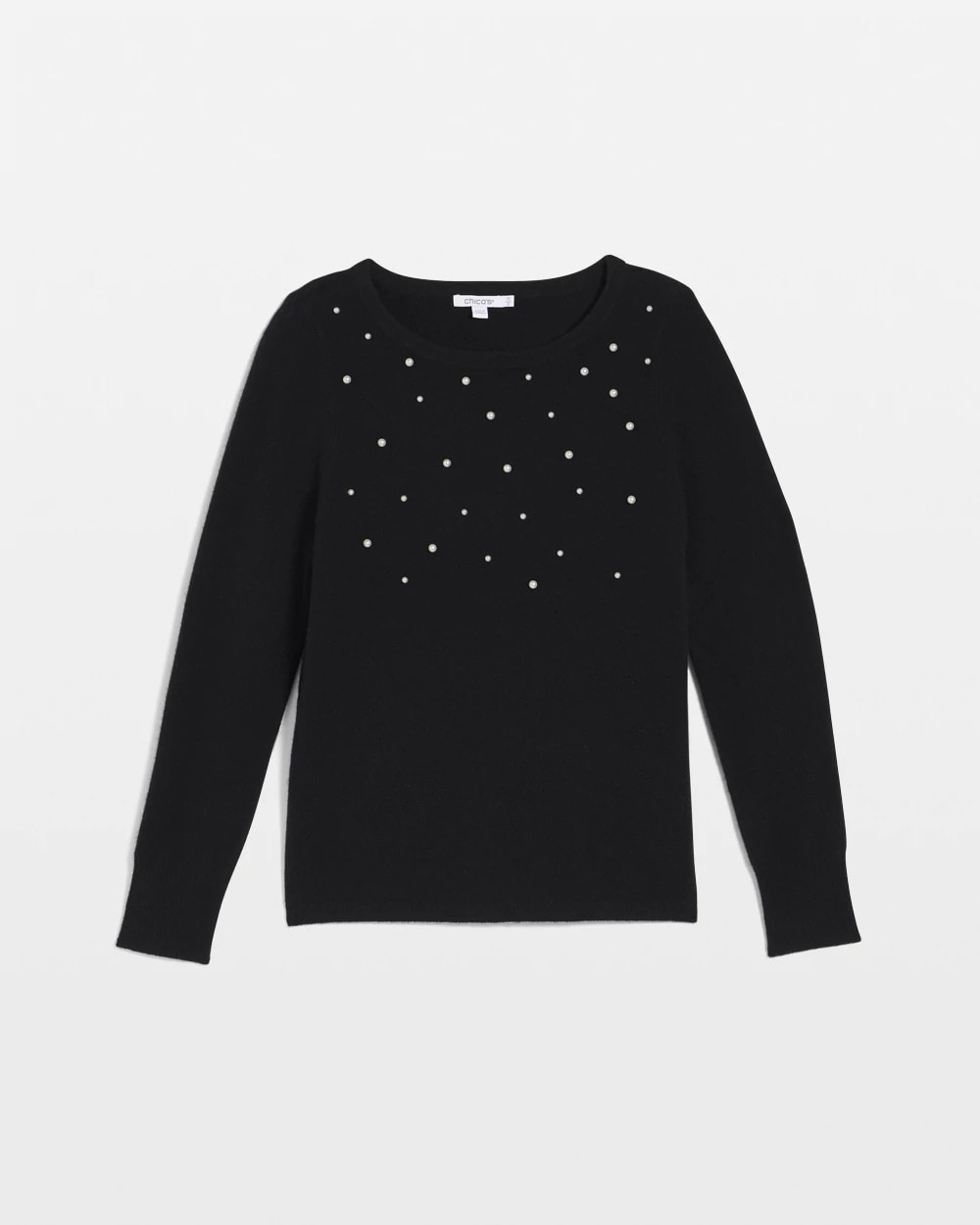 Chico's Embellished Cashmere Pullover Sweater