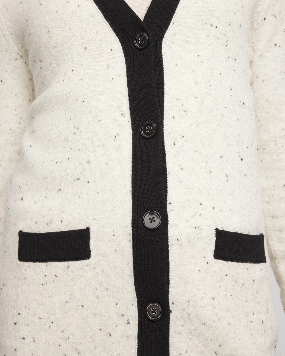 Chico's Tipped Lady Jacket Cardigan