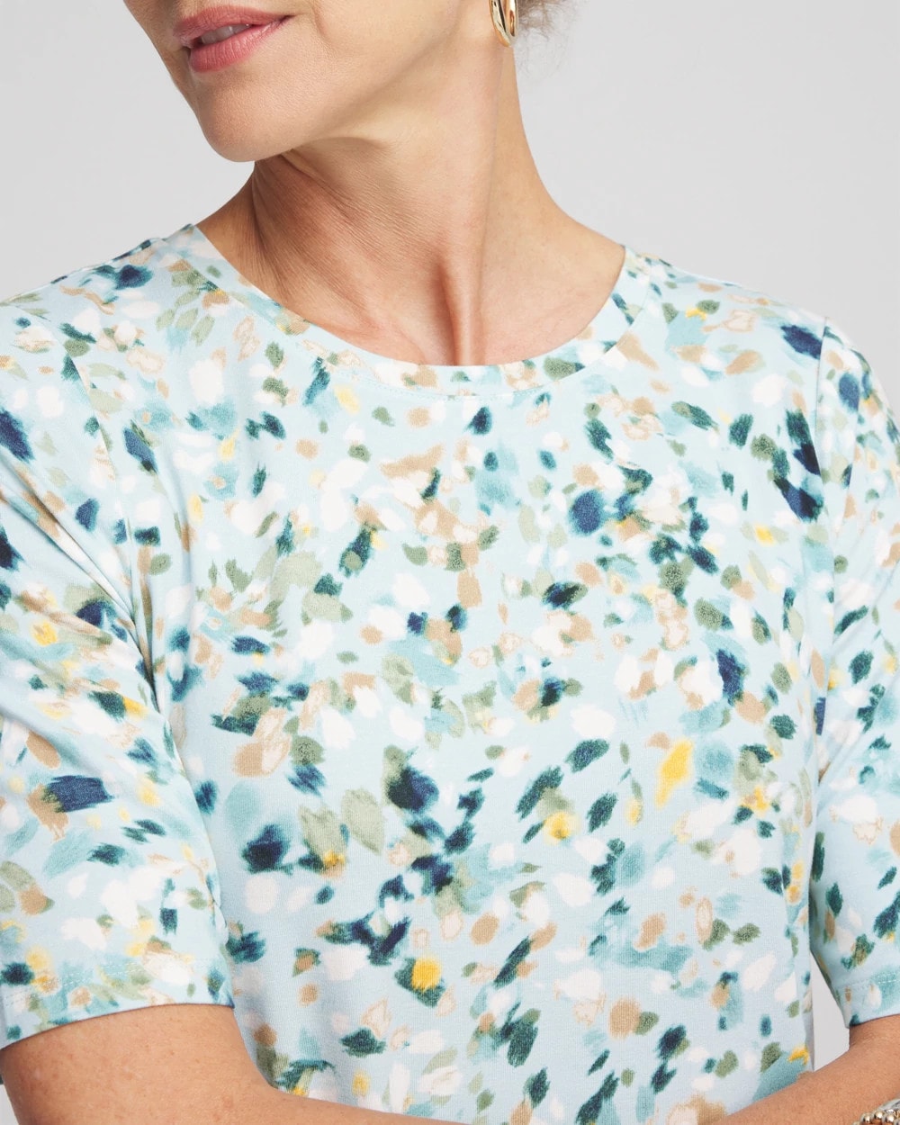 Chico's Touch of Cool™ Elbow-Sleeve Perfect Tee
