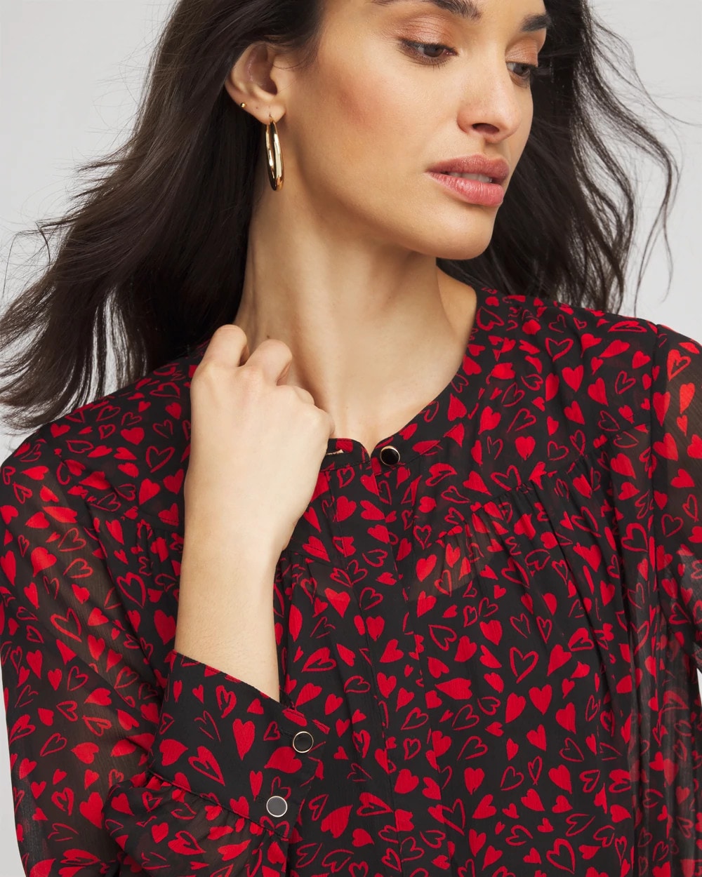 Chico's Lover Girl Georgette Blouse