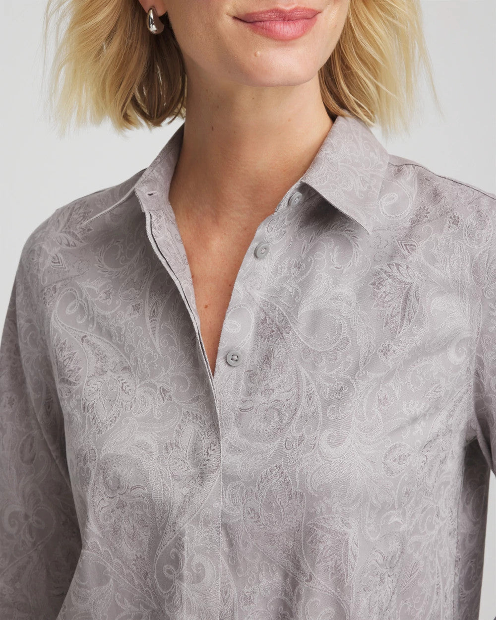 Chico's No Iron™ Lace Jacquard Stretch Tunic