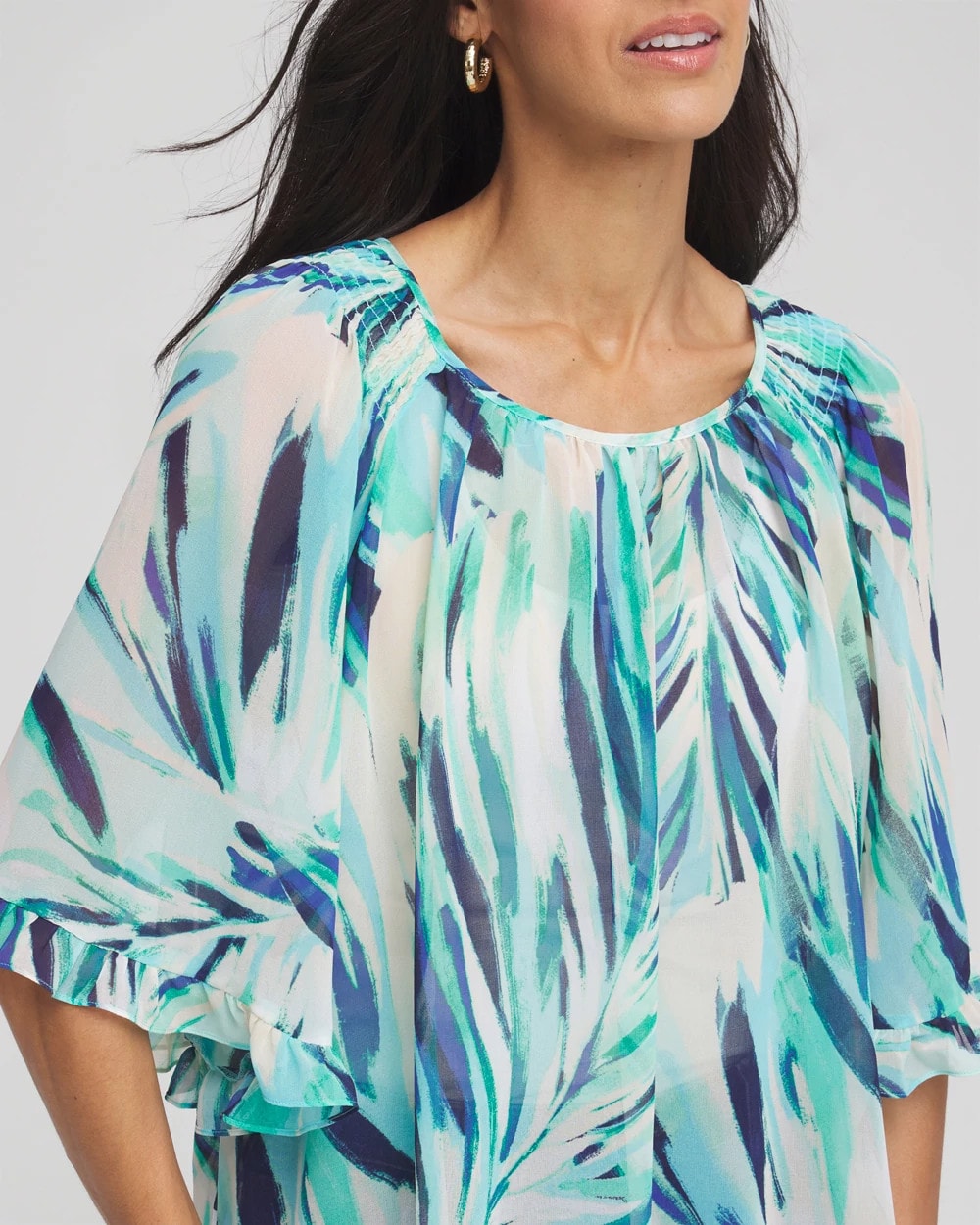 Chico's Georgette Batwing Blouse