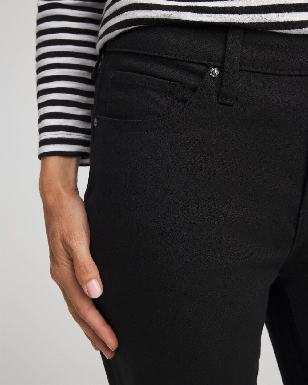 Chico's Cropped Girlfriend Kick-Flare Jeans