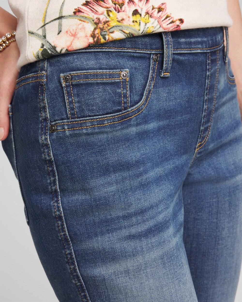 Chico's Pull-On Straight Jeans