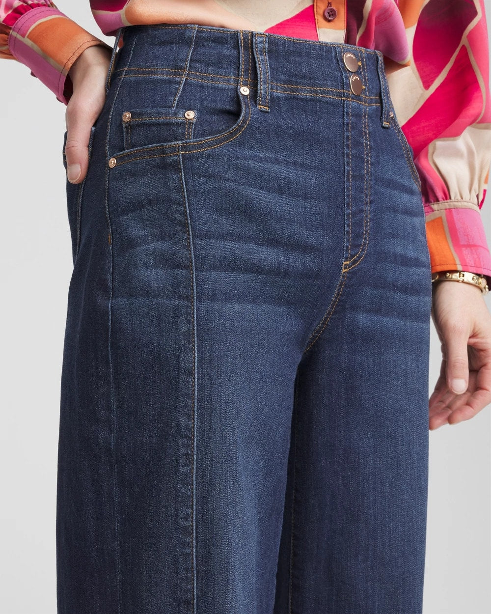 Chico's Pull-On Wide-Leg Cropped Jeans