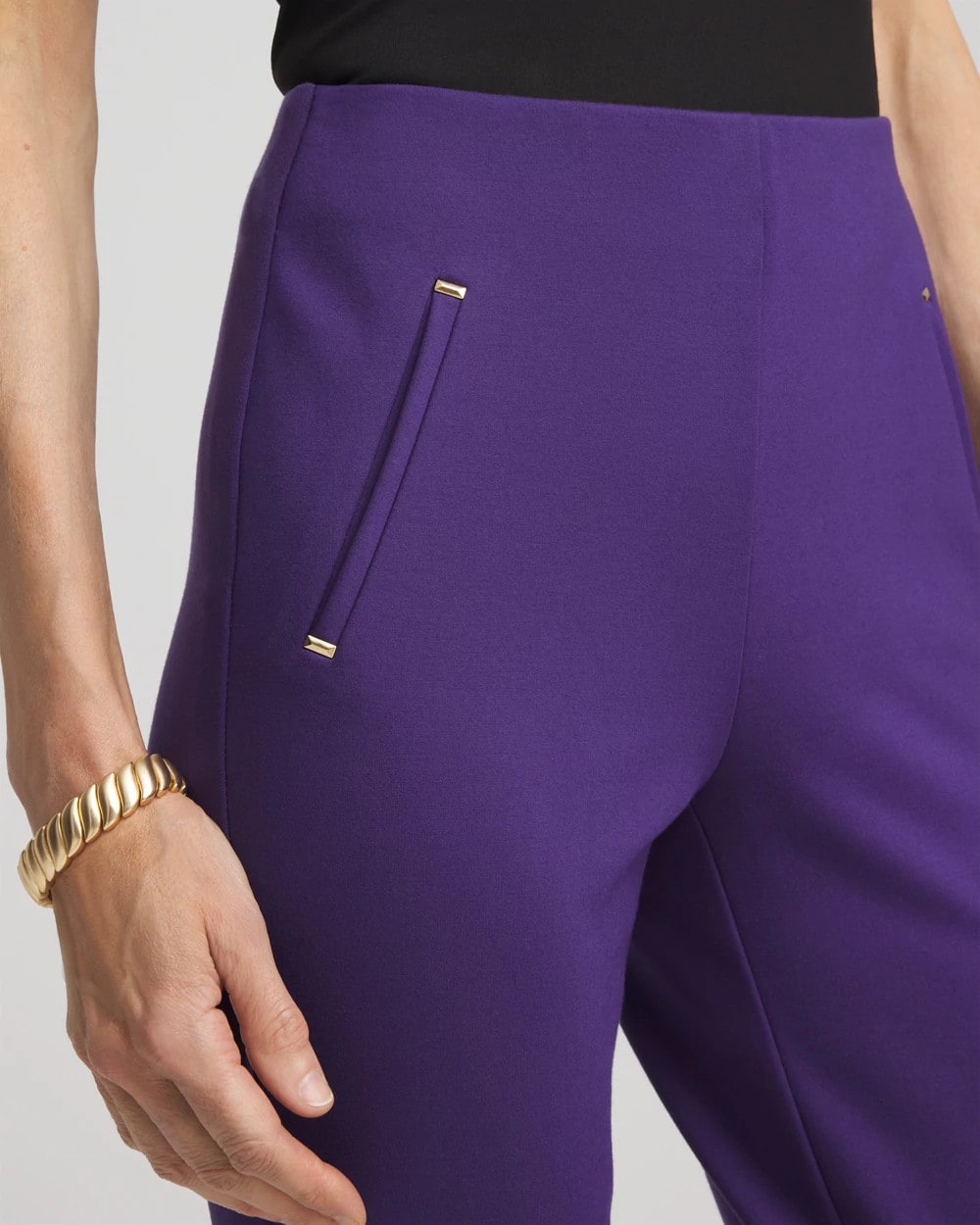 Chico's Juliet Slim Trim Detail Ankle Pants