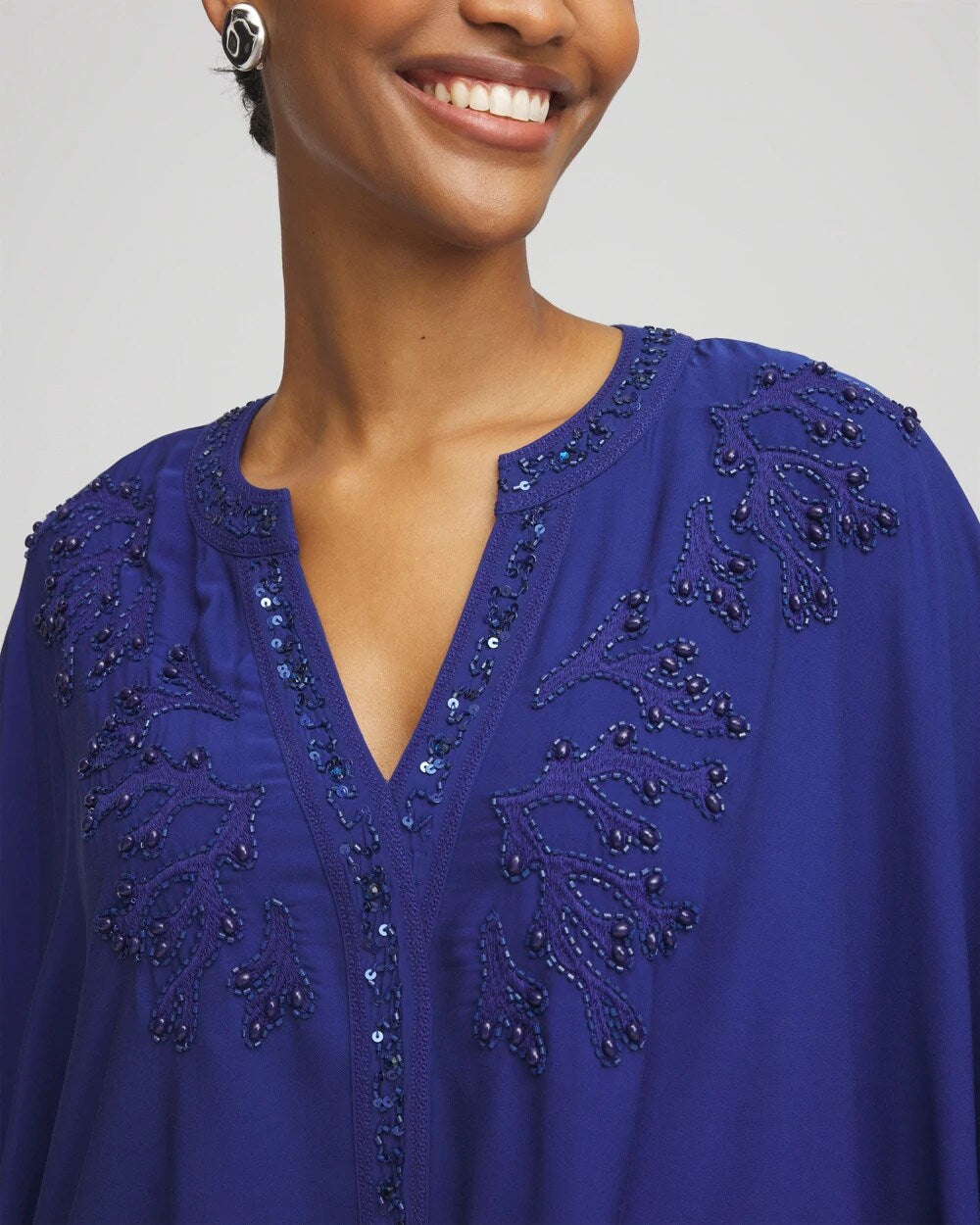 Chico's Embellished Kaftan Dress