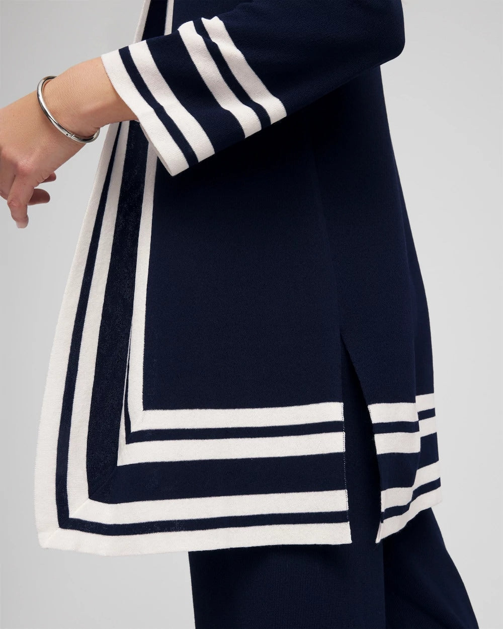 Chico's Travelers™ Contrast Border Cardigan