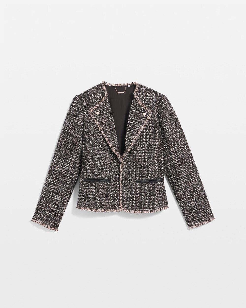 Chico's Tweed Mix Moto Jacket