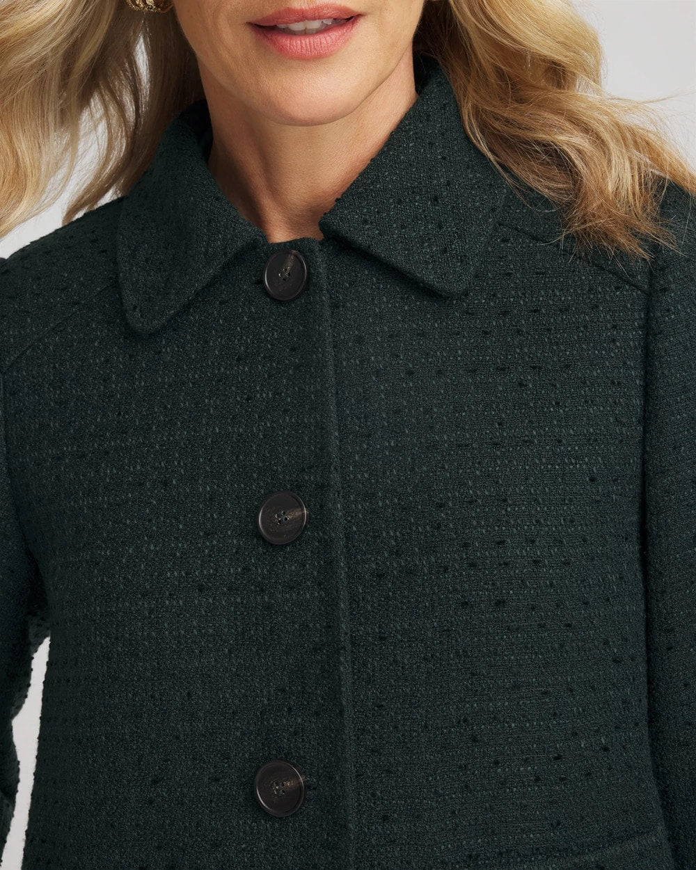 Chico's Tweed Cropped Jacket