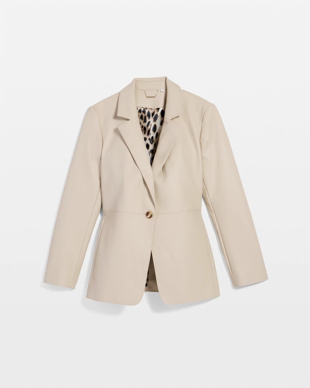 Chico's Faux Leather Blazer