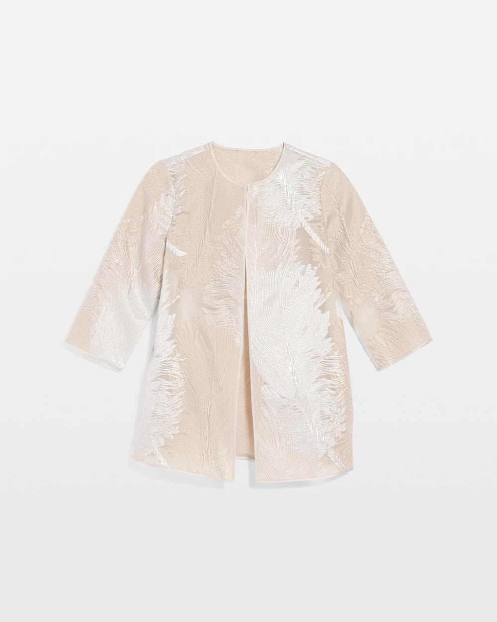 Chico's Travelers™ Collection Metallic 3/4 Sleeve Jacket