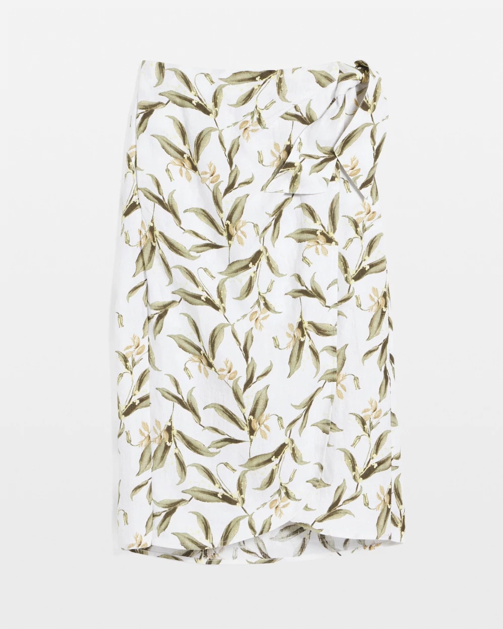 Chico's Linen Midi Wrap Skirt