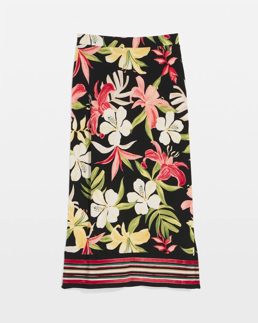 Chico's Travelers™ Tropical-Lily Midi Skirt