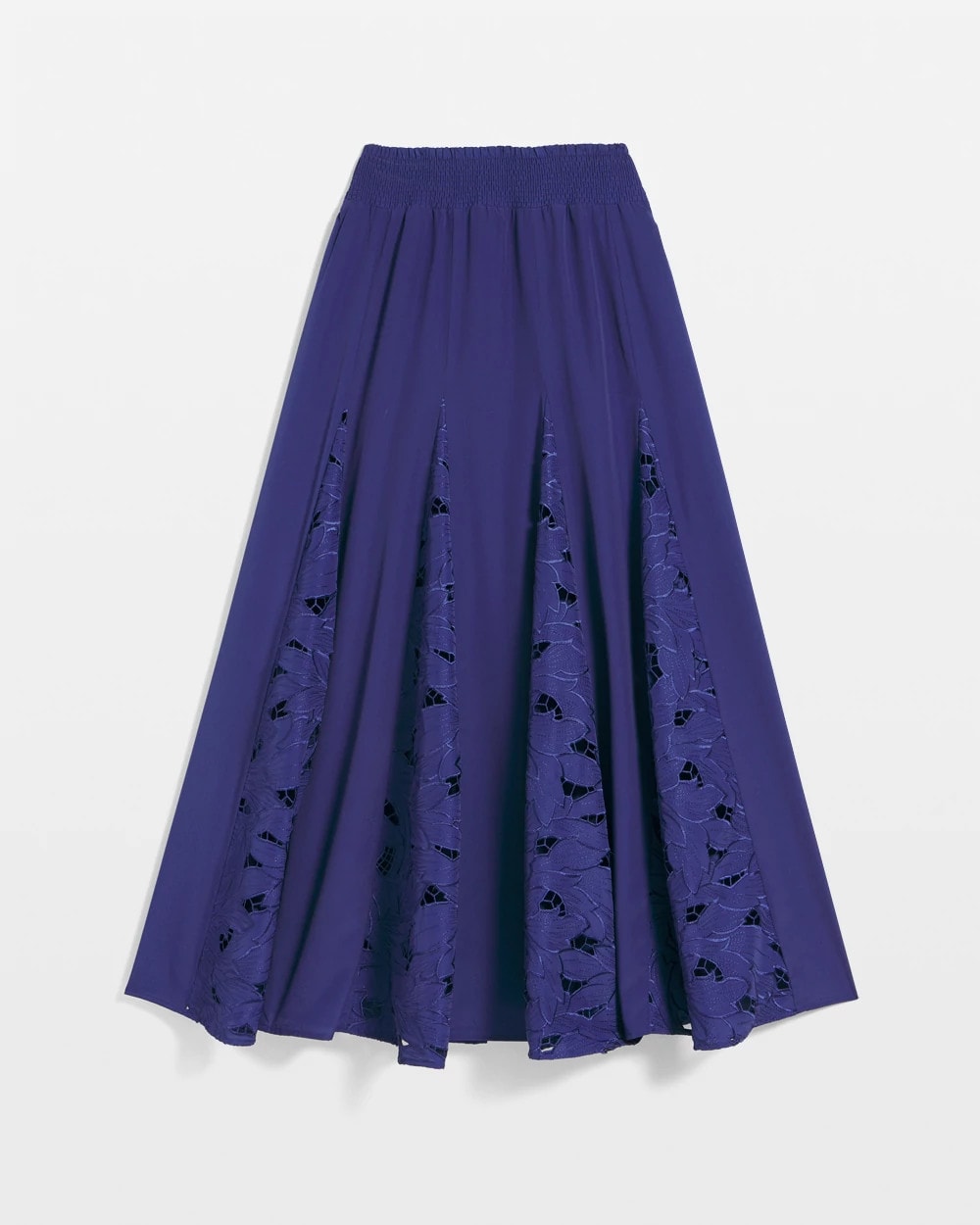 Chico's Godet Maxi Eyelet Skirt