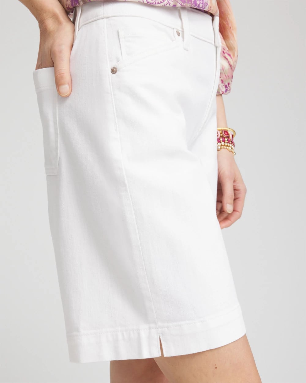 Chico's Denim Trouser Shorts