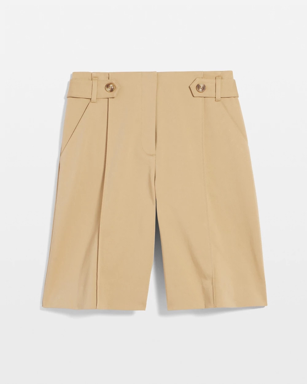 Chico's Sateen Tab-Front A-line Shorts