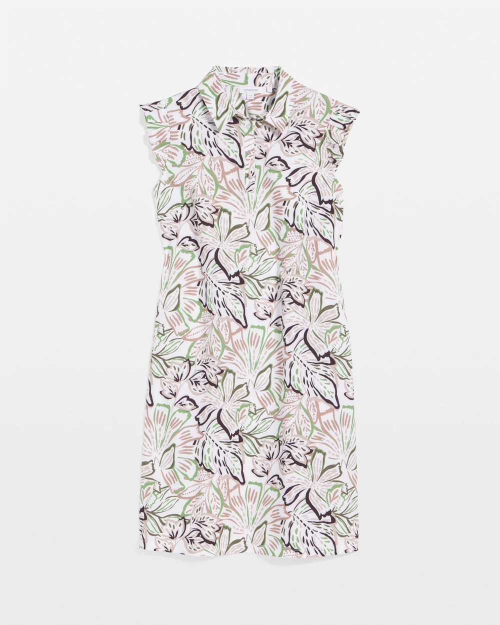 Chico's Zenergy® UPF Knit Floral Polo Dress