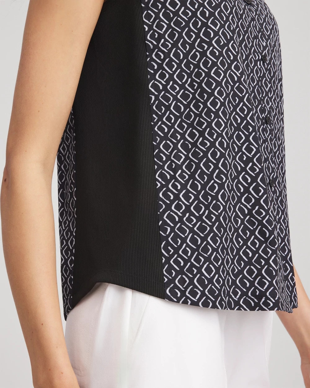 Chico's Zenergy® UPF Geo-Print Shirt