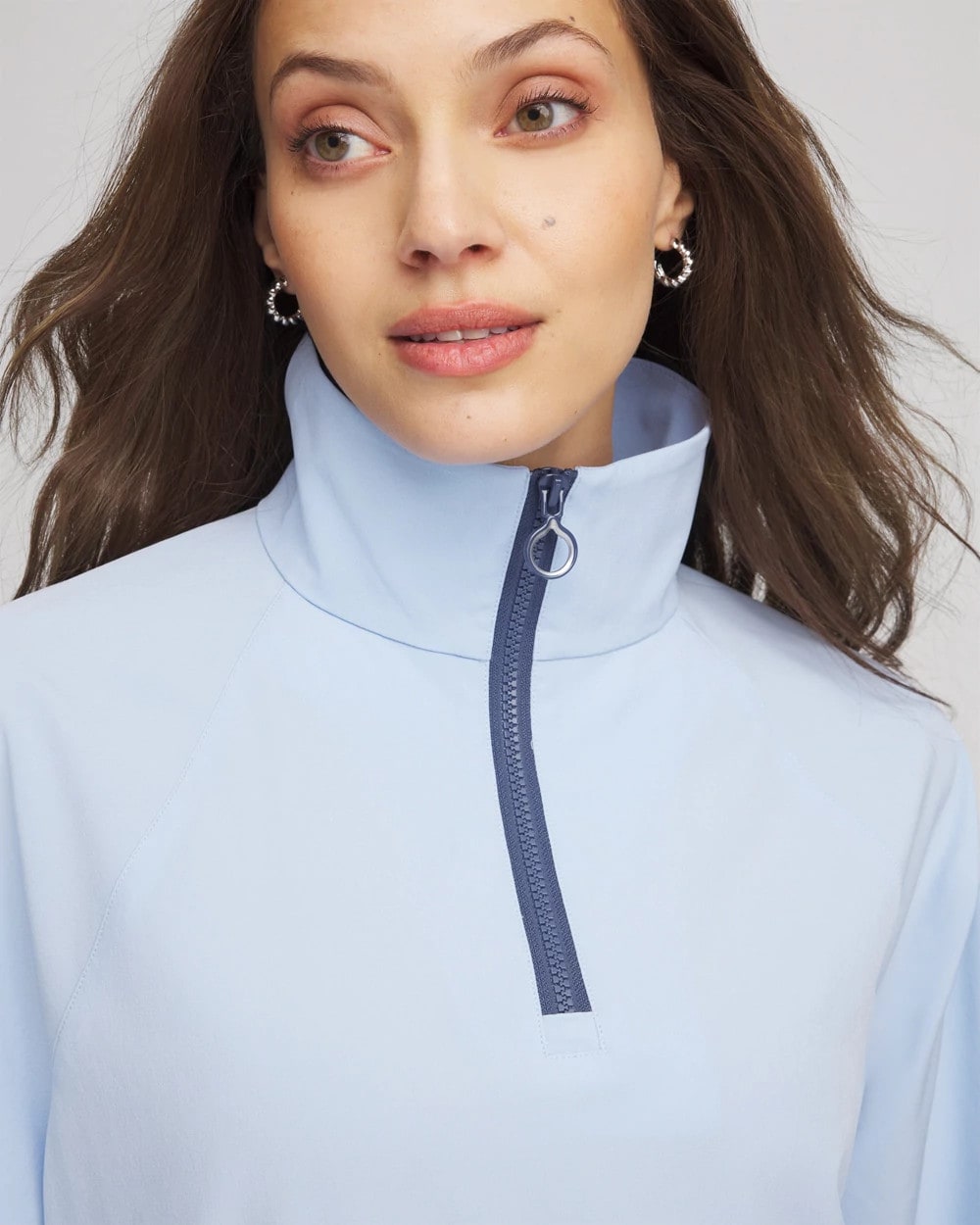 Chico's Zenergy® UPF Half-Zip Mockneck Top