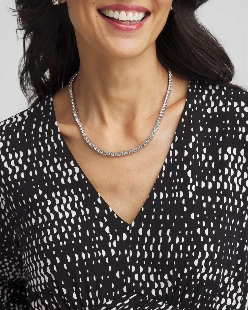 Chico's Silver Tennis Necklace