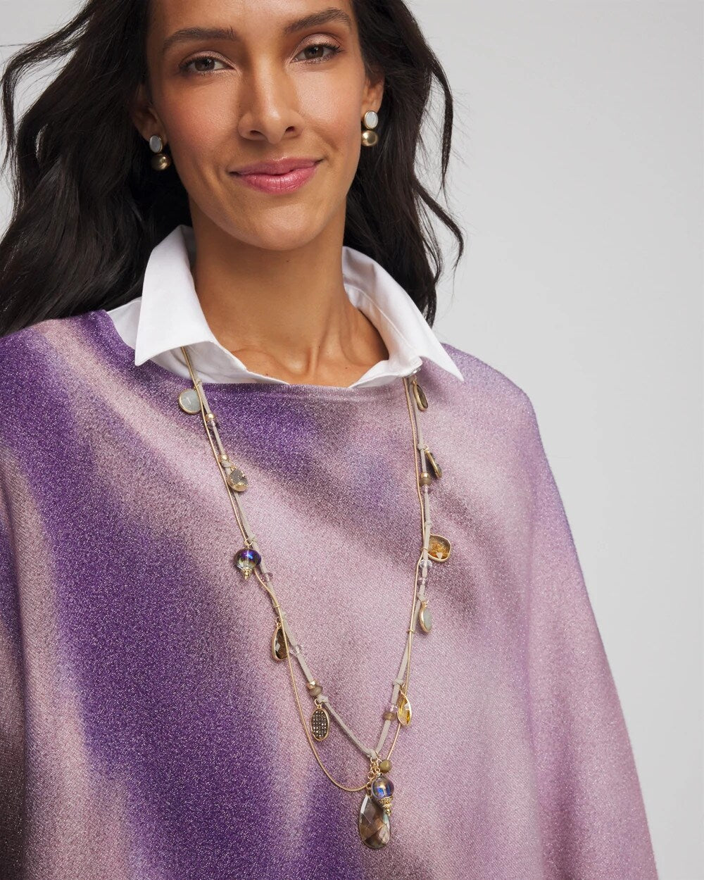 Chico's Drop Off Pendant Necklace