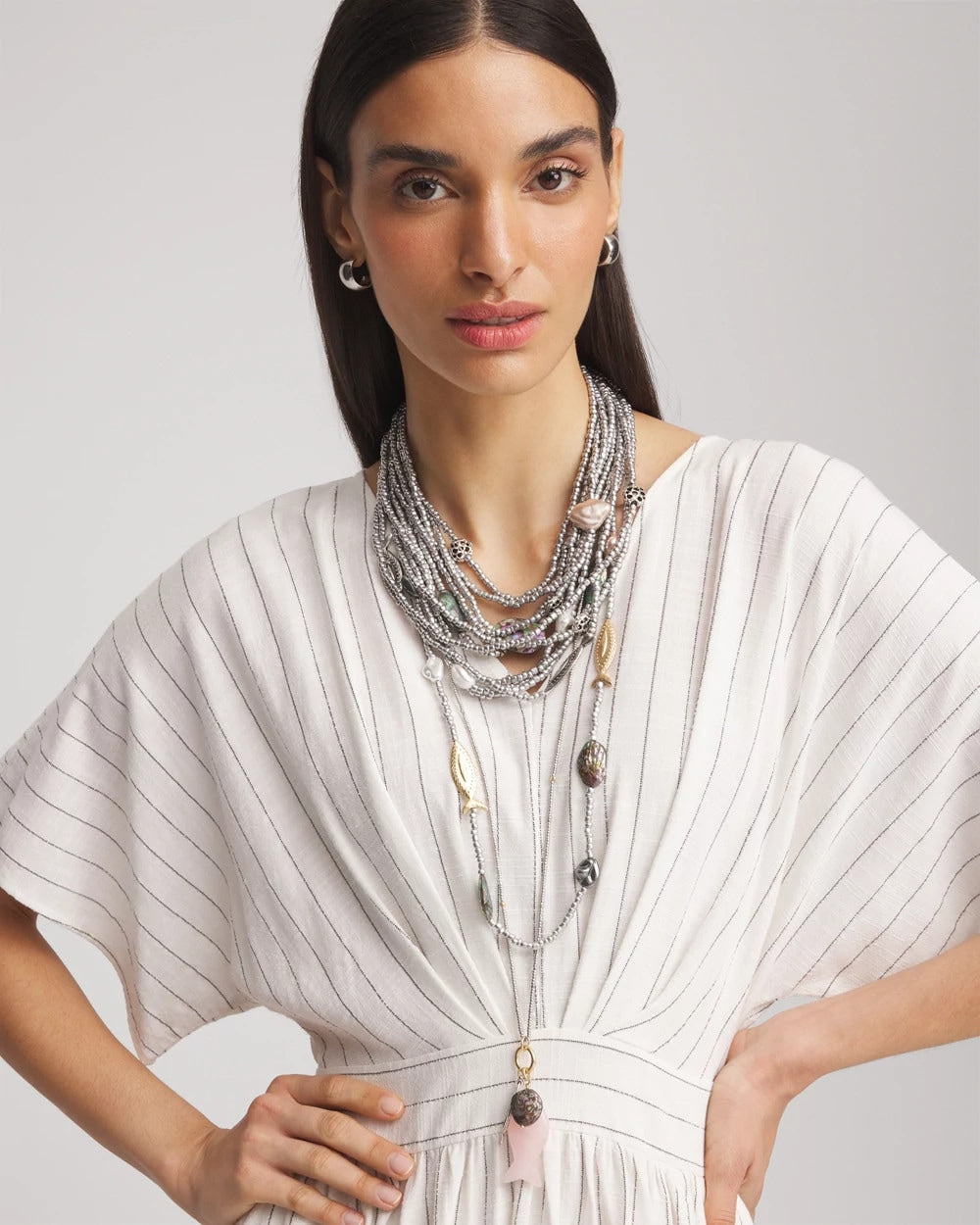 Chico's Chico's Originals White Jade Ocean Necklace