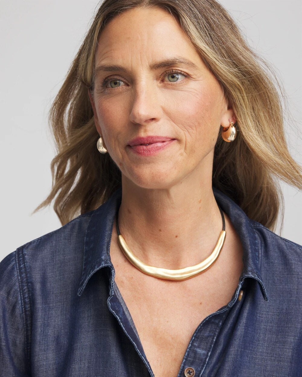 Chico's Mixed-Metal Collar Necklace