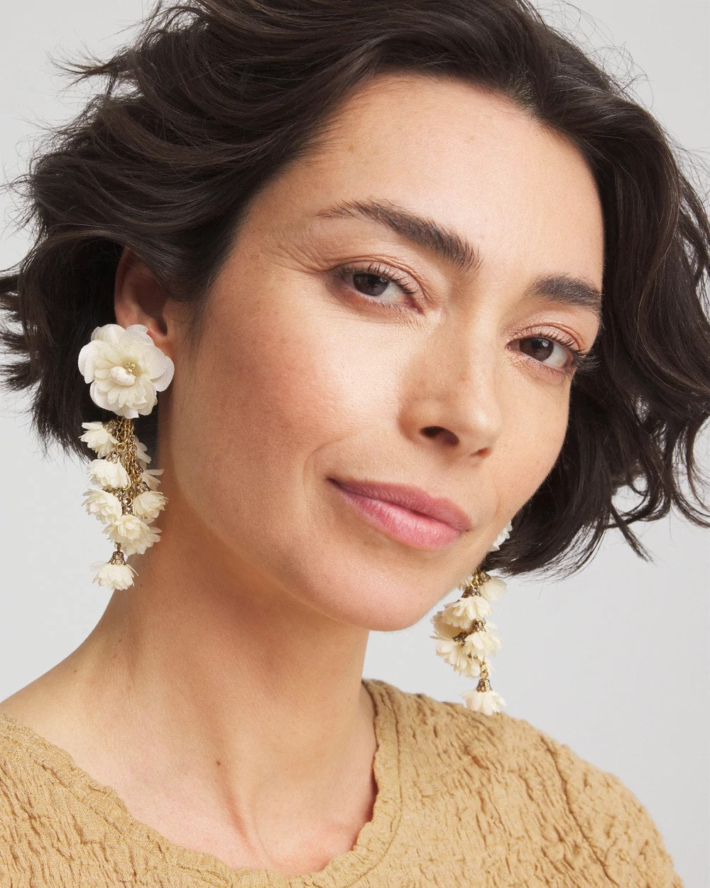Chico's No Droop® Flower & Conch Shell Earrings