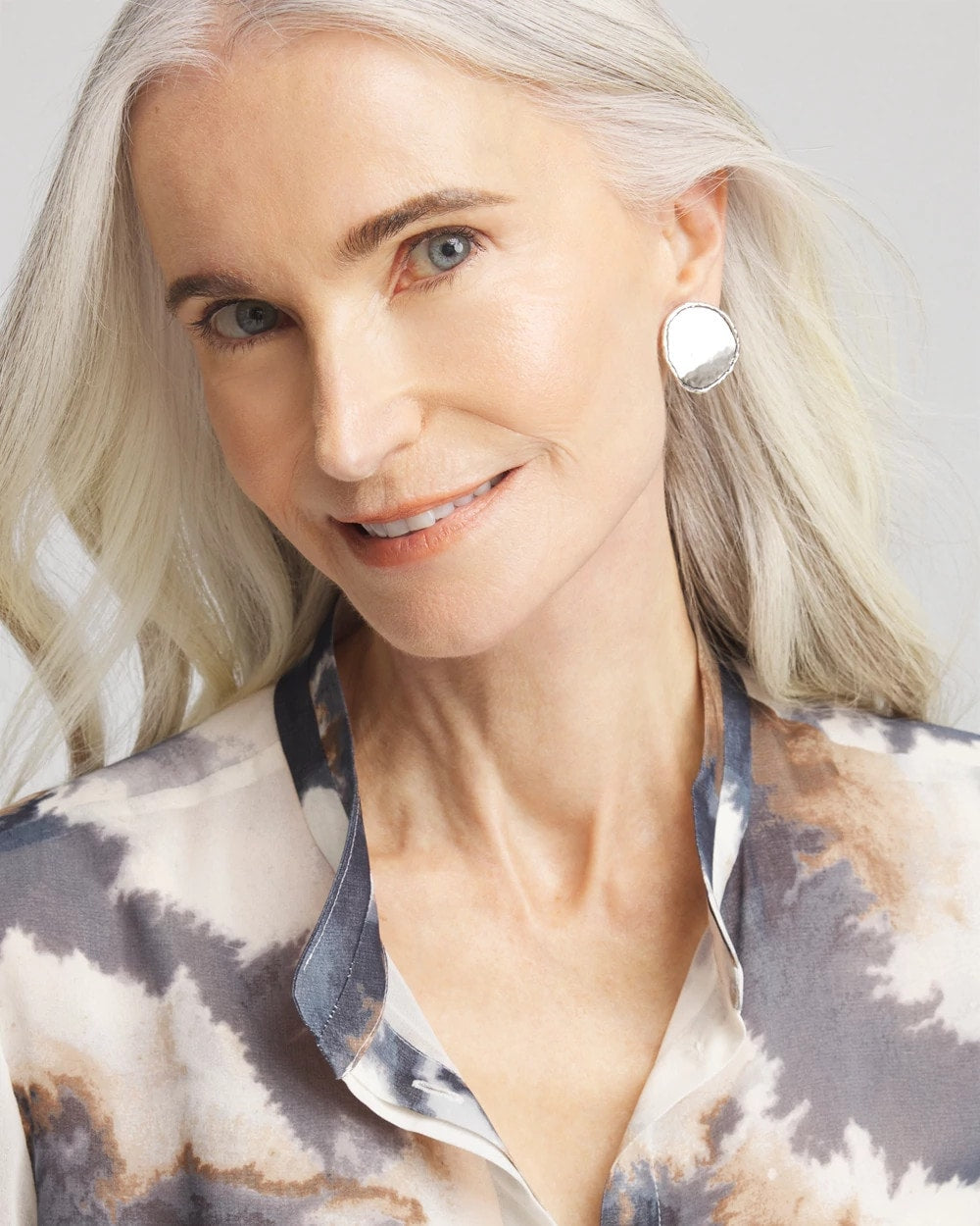 Chico's No Droop™ Silver Tone Clip-On Earrings