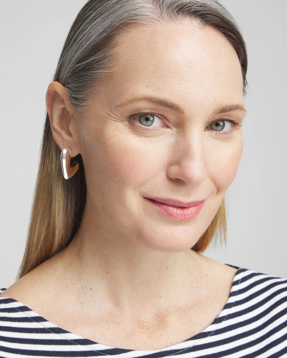 Chico's No Droop® Silver Tone Mini Hoops