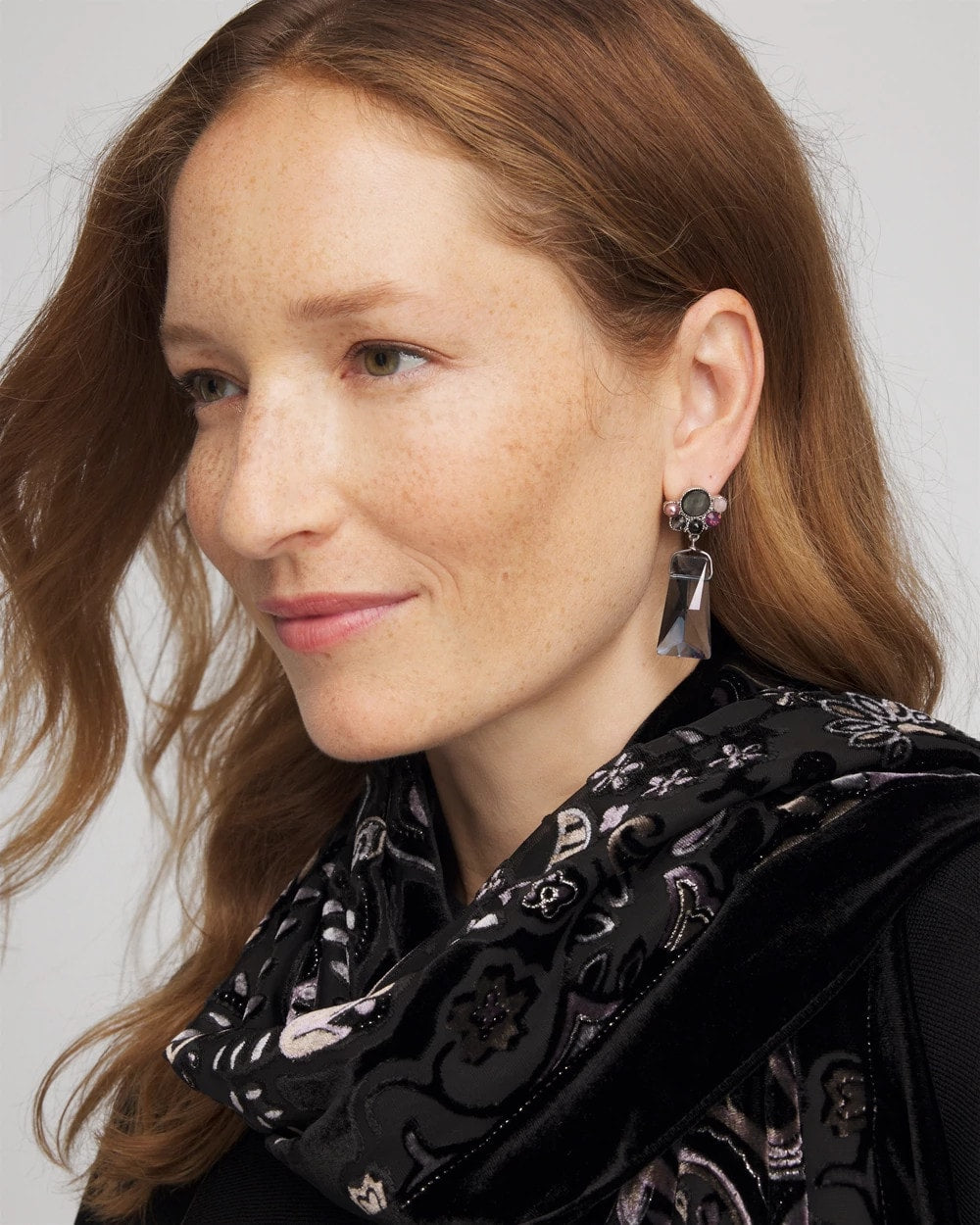 Chico's Multi Faceted Drop Earrings
