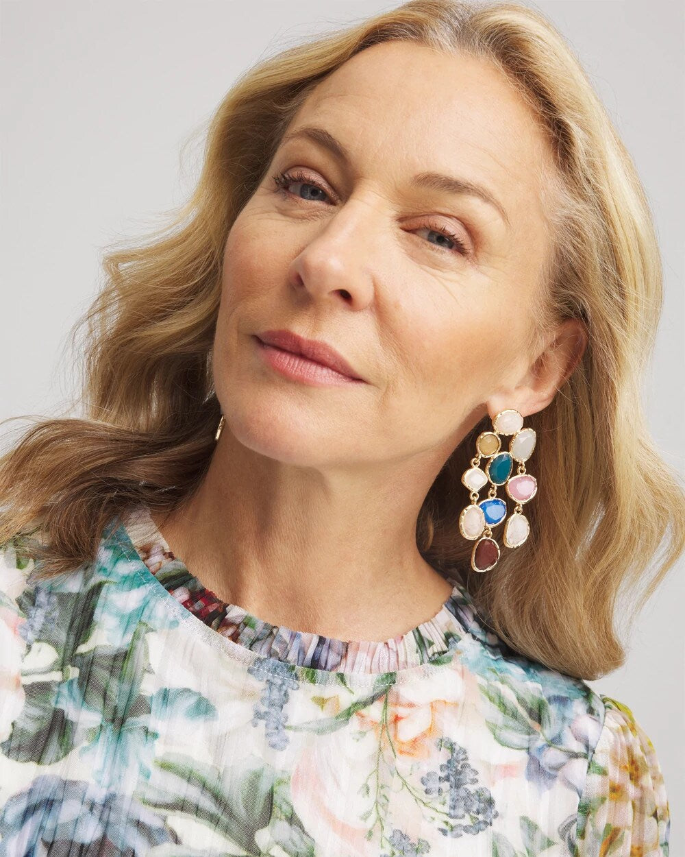 Chico's No Droop® Rainbow Resin Drop Earrings