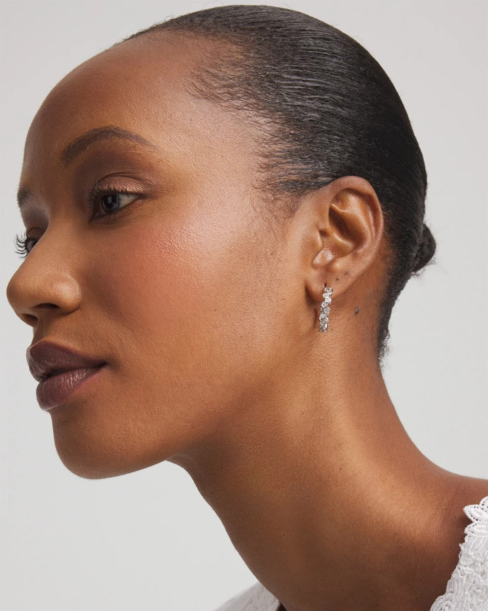 Chico's No Droop® Silvertone Hoop Earrings