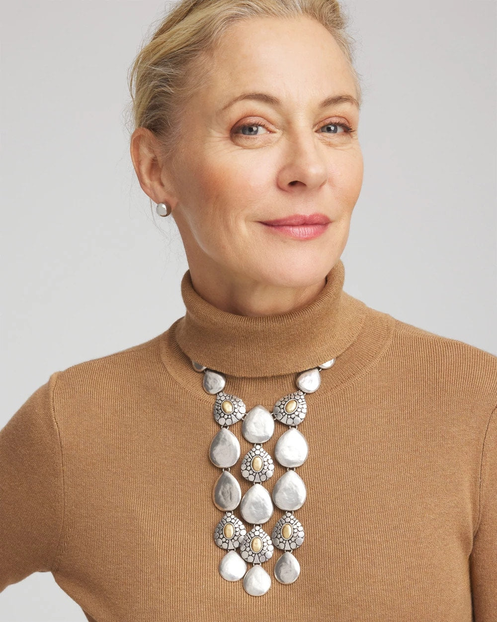 Chico's Island Metal Linear Necklace