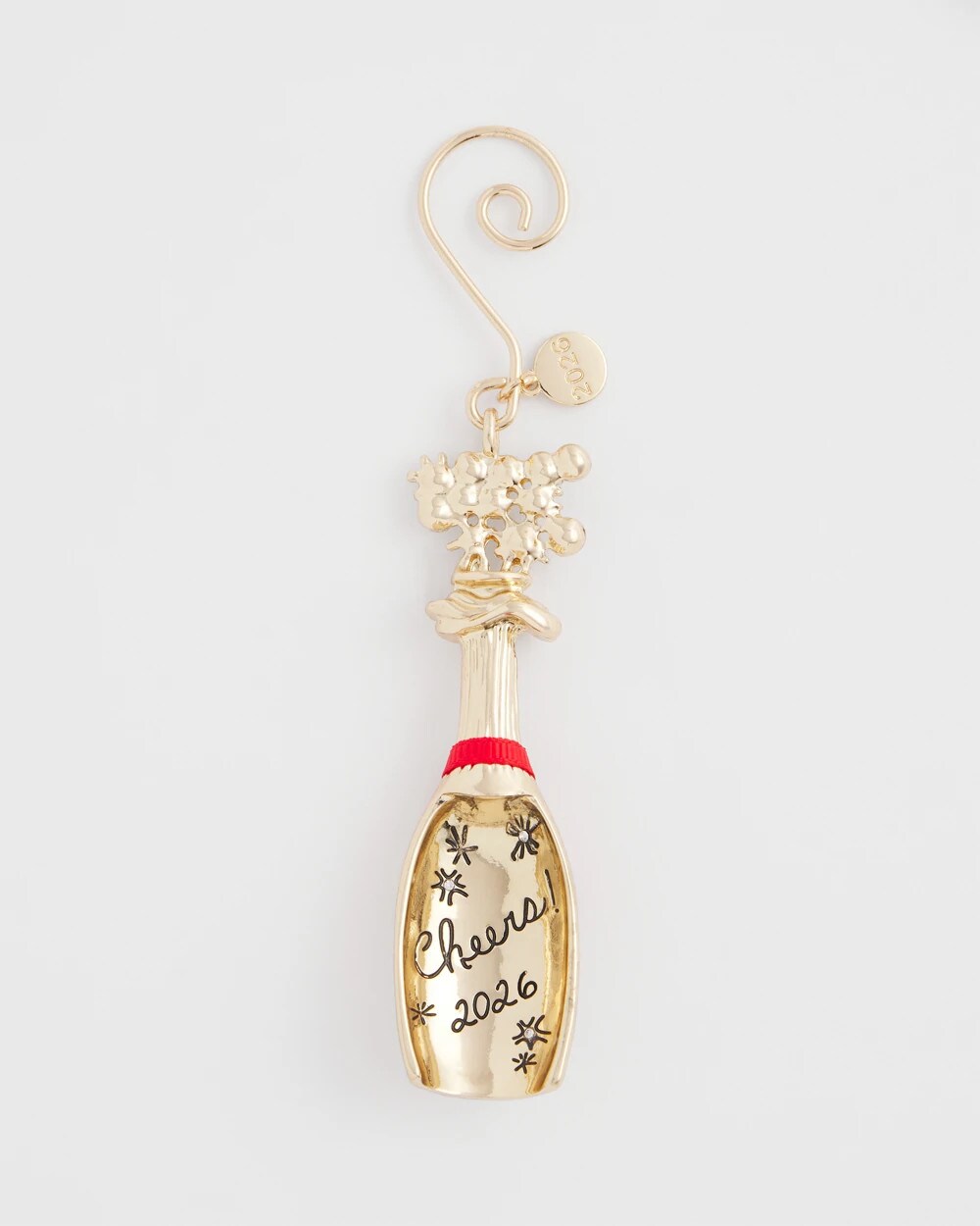 Chico's Champagne Bottle Ornament