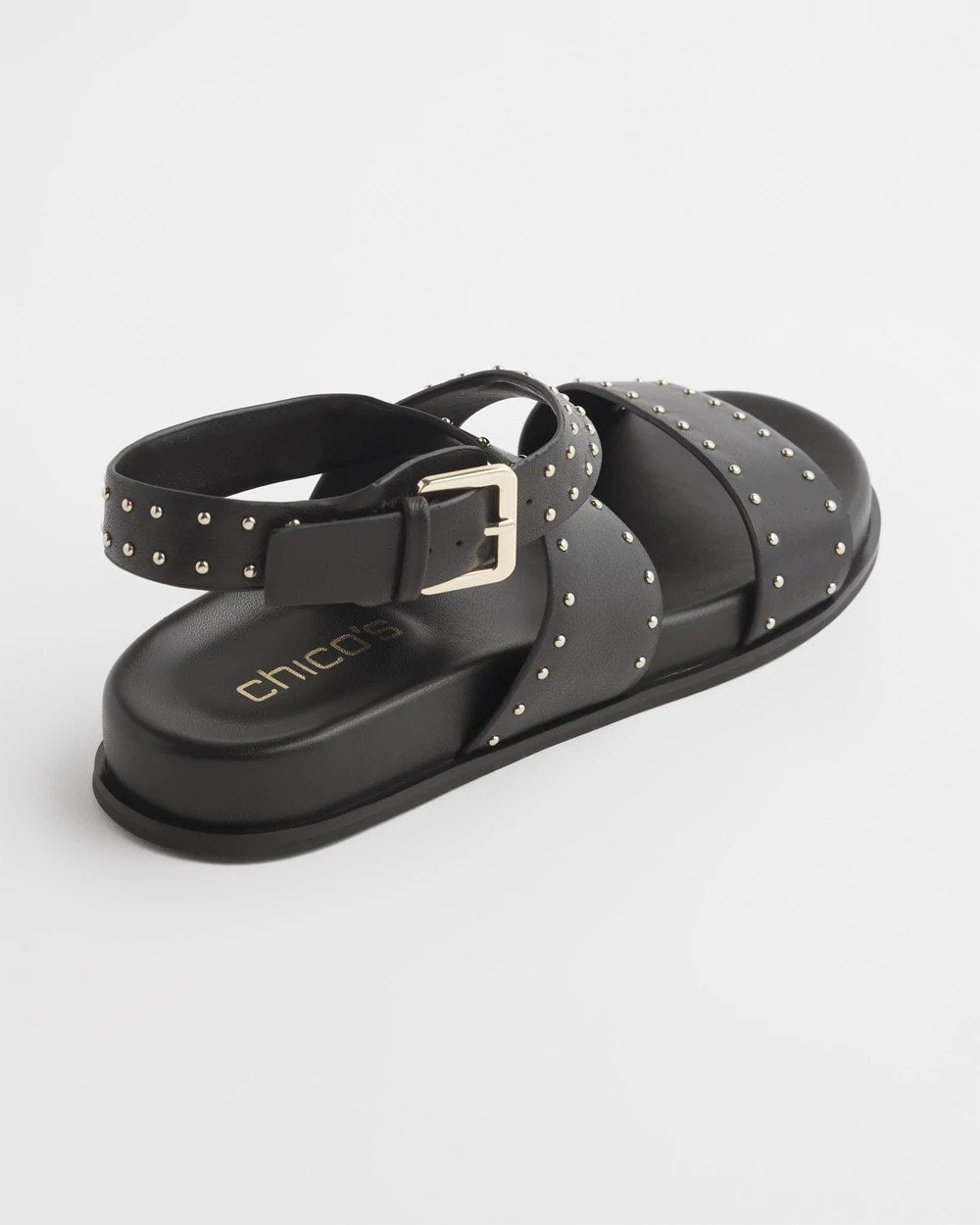 Chico's Black Leather Sandals