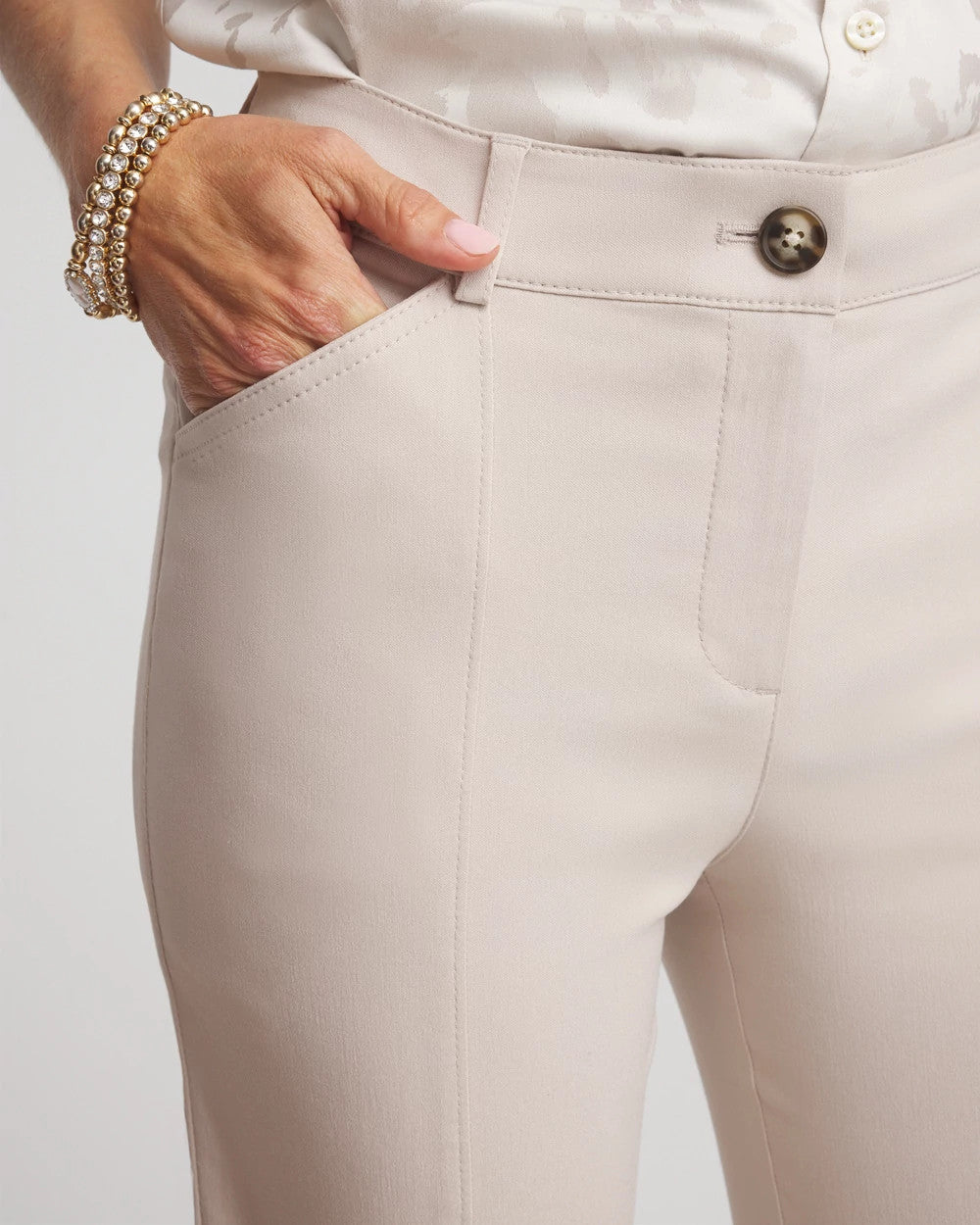 Chico's Petite Bi-Stretch Straight Ankle Pants