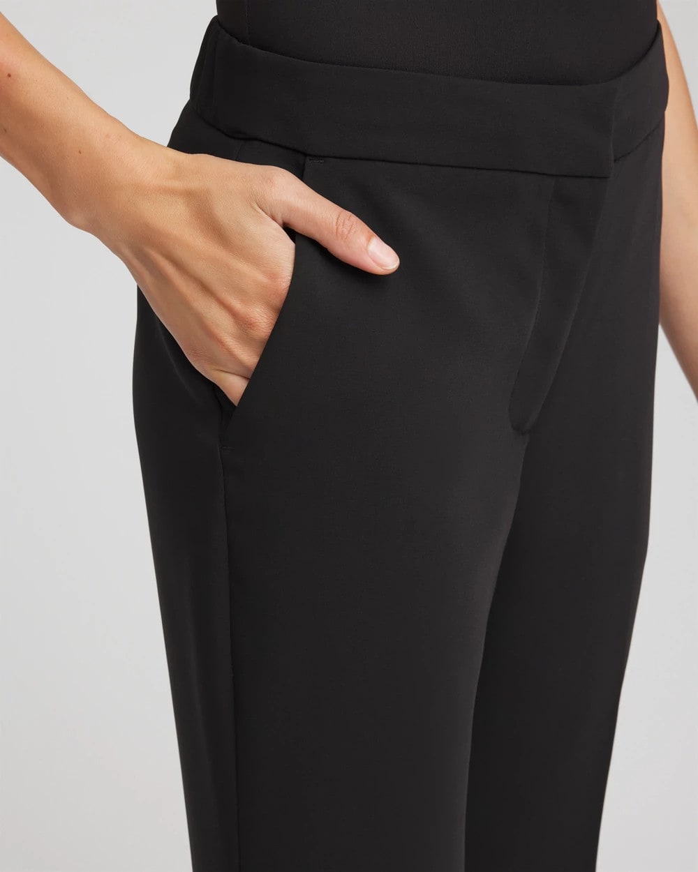 Chico's Petite Crepe Flared Trouser Pants