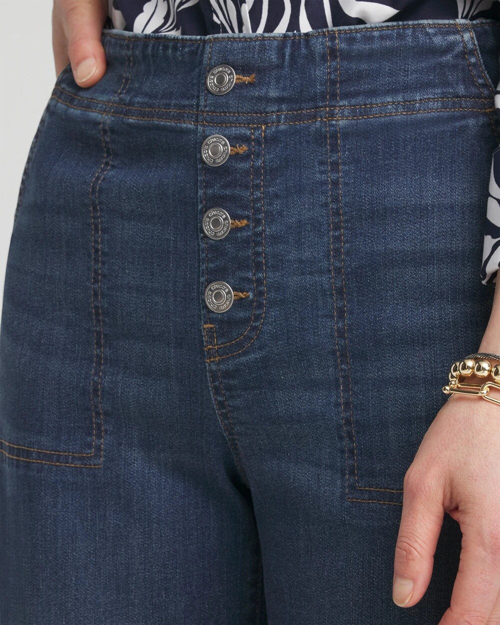 Chico's Petite Pull-on Wide Leg Cropped Pants