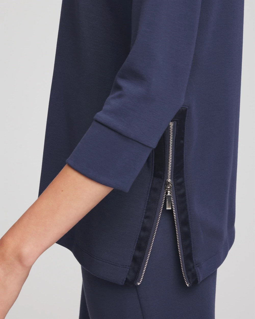 Chico's Zenergy® Satin-Trim Tunic