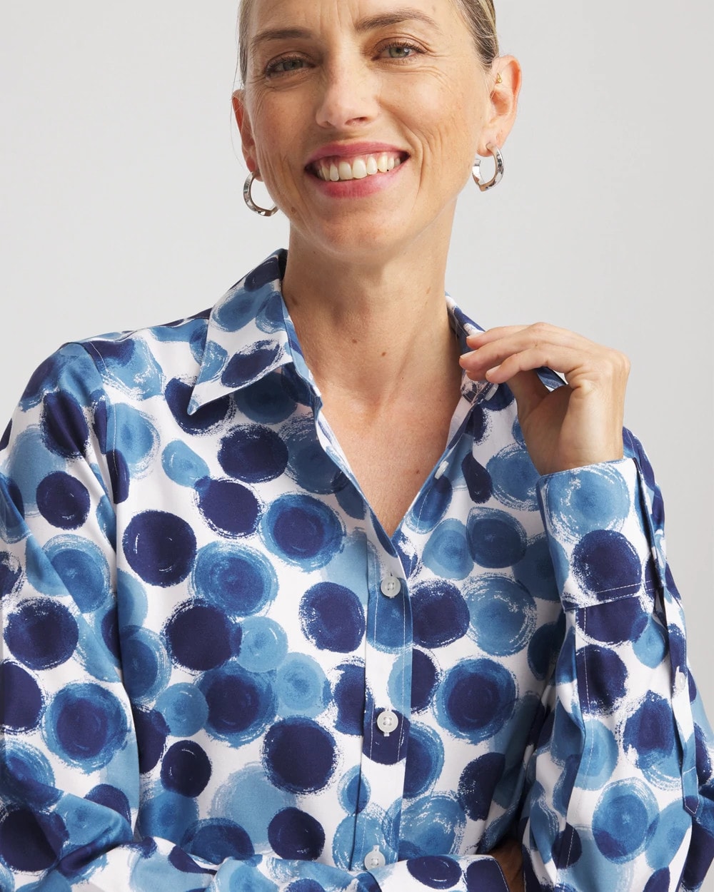 Chico's No Iron™ Printed Sateen Shirt