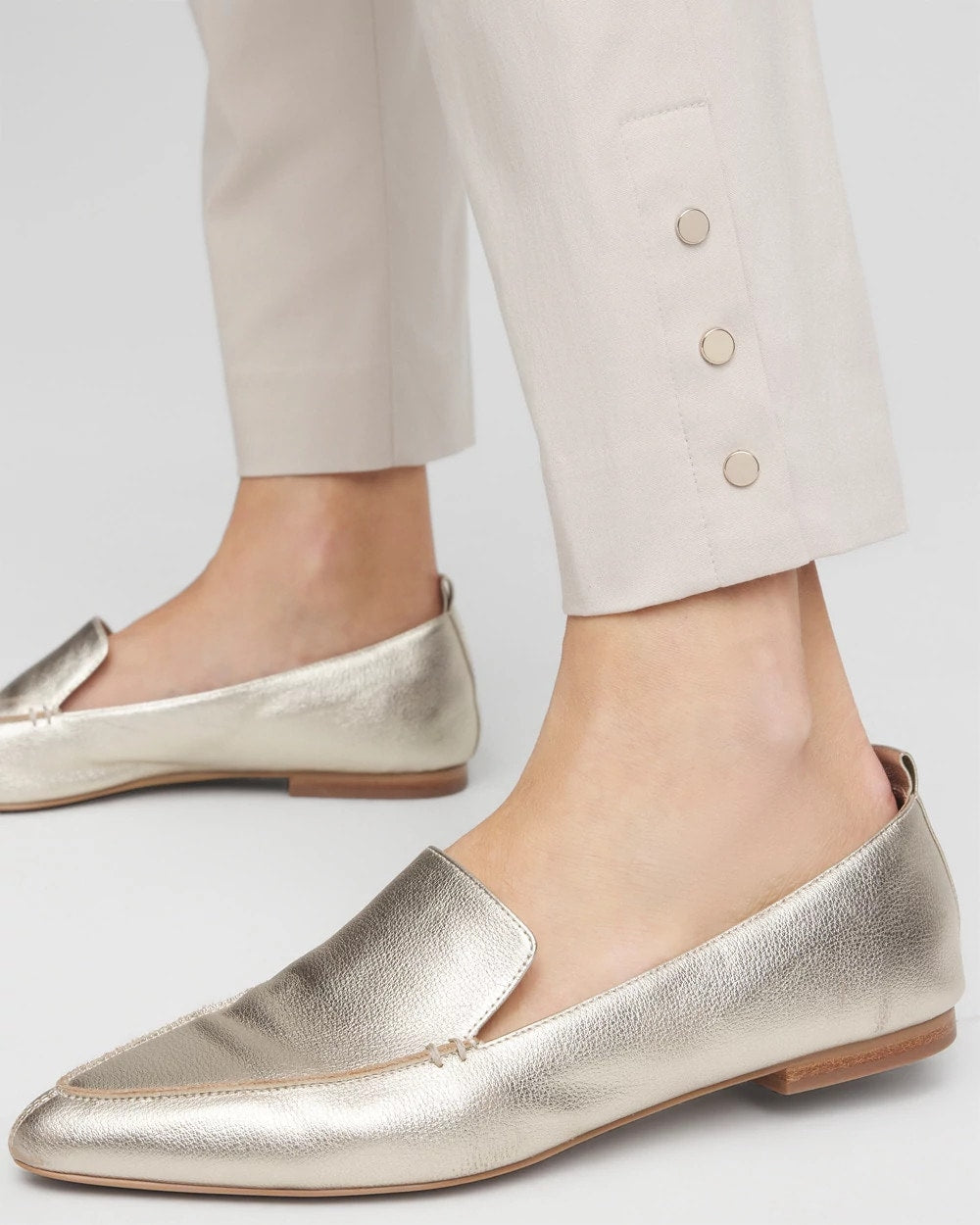Chico's Brigitte™ Pull-On Slim Rivet Ankle Pants